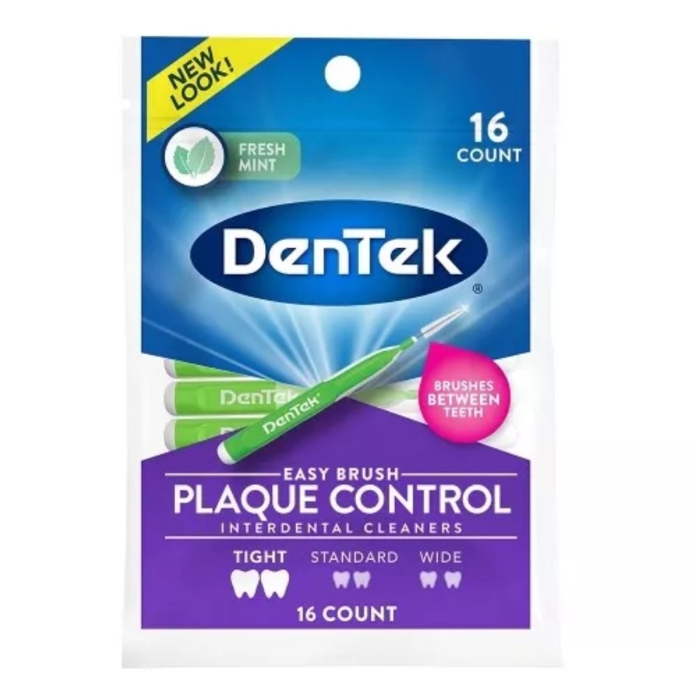 Dentek Easy Brush Fresh Mint Tight Interdental Cleaners 1 pack of 16